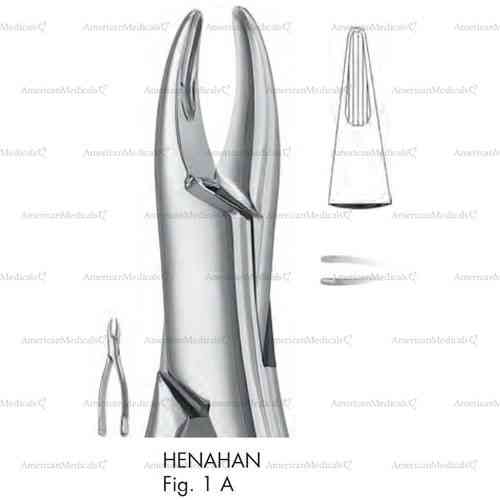 henahan extracting forceps, american pattern - figure 1a