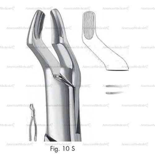 extracting forceps, american pattern - figure 10s