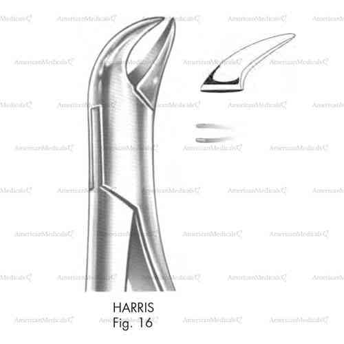 harris extracting forceps, american pattern - figure 16