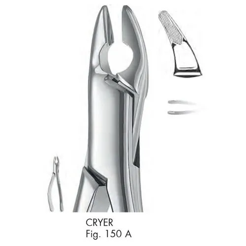 cryer extracting forceps, american pattern - figure 150a