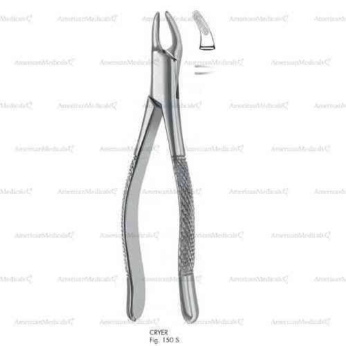 cryer extracting forceps, american pattern - figure 150s