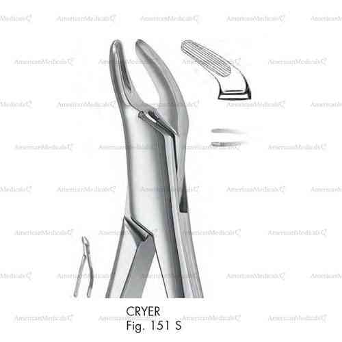 cryer extracting forceps, american pattern - figure 151s