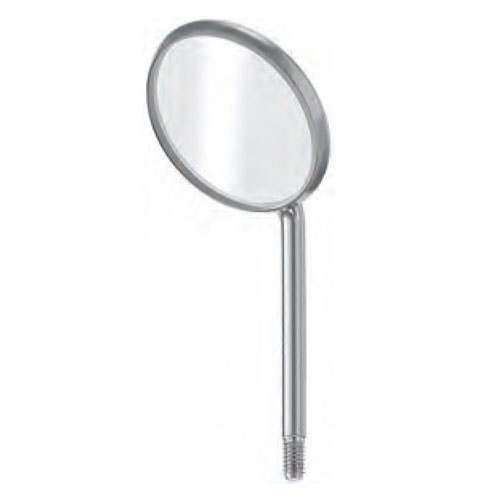 mouth mirror with plain back surface - metric thread