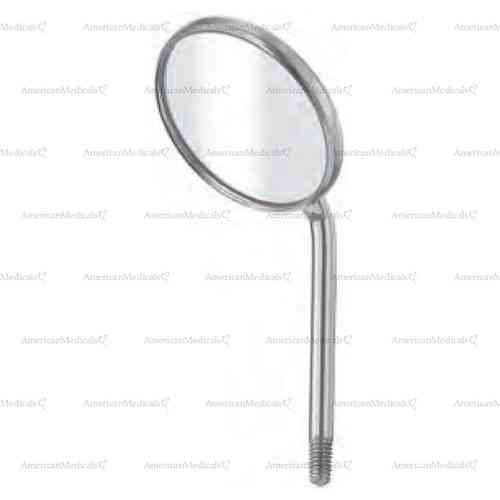 mouth mirror, cone socket, magnifying, short