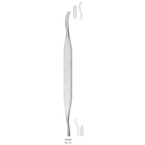 seldin periosteal elevator - 18 cm (7 1/8"), fig. 12