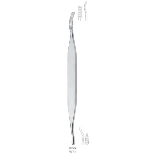 seldin periosteal elevator - 18 cm (7 1/8"), fig. 12