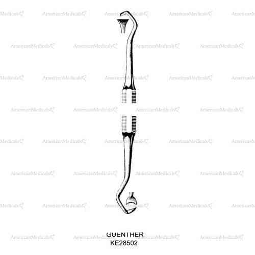 guenther double ended scalers - hook shaped curved tip