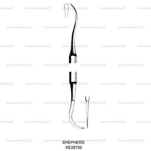 shepherd double ended scalers - slightly bent tip