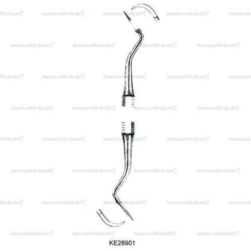 double ended scalers with big pointed & bent tip