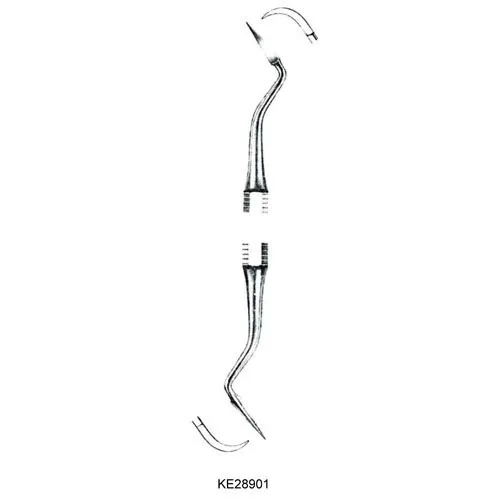double ended scalers with big pointed & bent tip