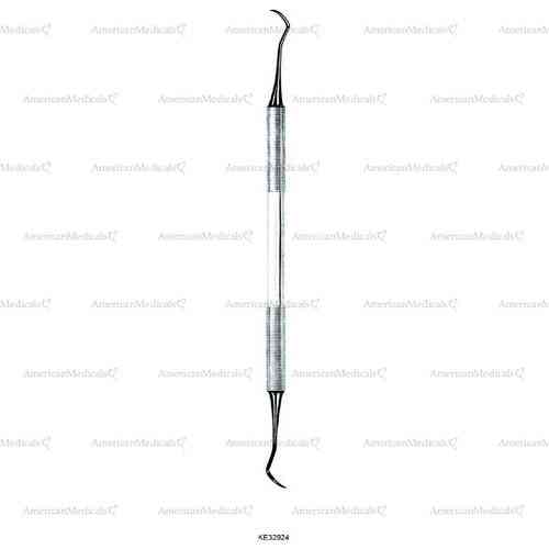 double ended periodontal curette, fig. 204s