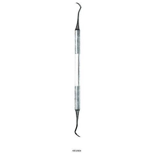 double ended periodontal curette, fig. 204s