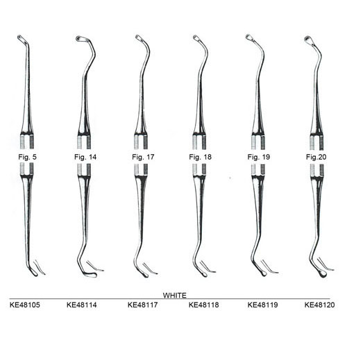 white double ended excavator