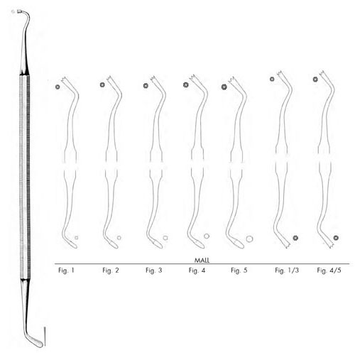 mall double ended amalgam plugger