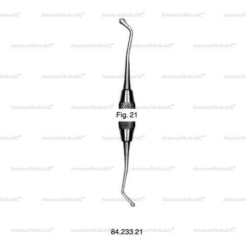 acorn double ended burnisher - fig. 21, round handle ø 6 mm