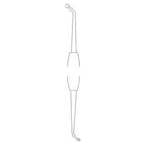 ball double ended burnisher - fig. 26/27s, round handle ø 6 mm