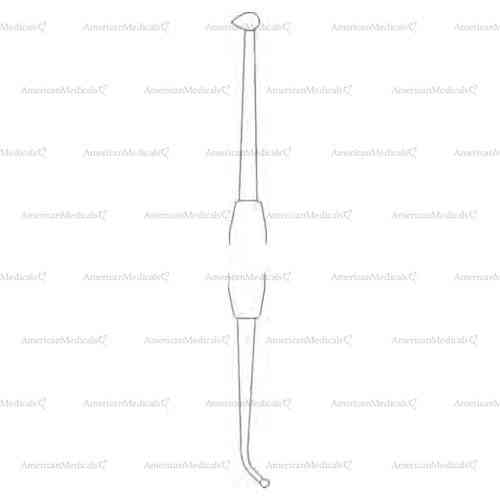 ball double ended burnisher - fig. 27/29s, round handle ø 6 mm