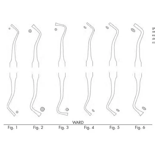 ward double ended plastic filling instrument - serrated