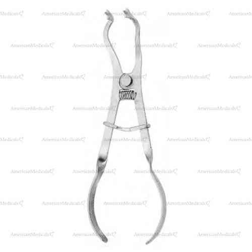 ivory rubber dam clamp forceps - flat