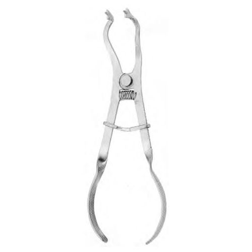 ivory rubber dam clamp forceps - flat