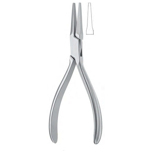 langbeck flat nose pliers - 15 cm (6 1/8")