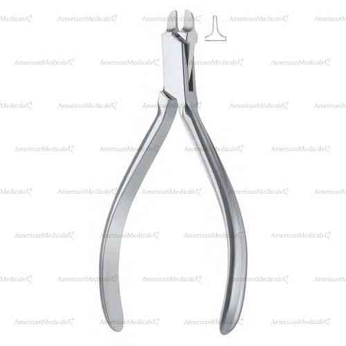angle wire bending pliers - short, 13 cm (5 1/8")