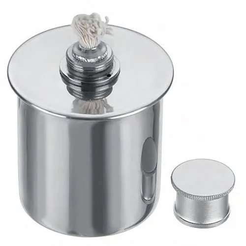stainless steel spirit lamp - ø 53 mm x 48 mm, 50 ml