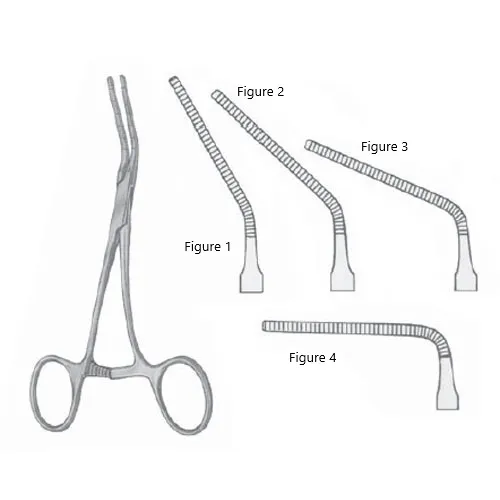 castaneda atraumatic neonatal clamp - 13 cm (5 1/8"), figure 483