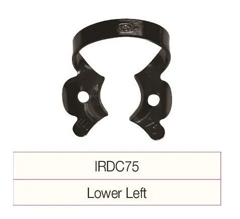 g hartzell and son deciduous rubber dam clamp irdc75 lower left