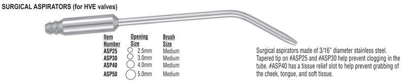 g. hartzell & son surgical aspirators for hve valves