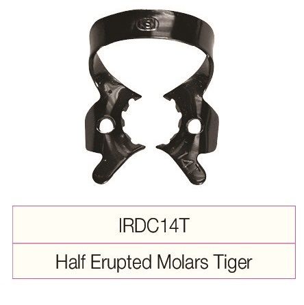 g. hartzell & son special rubber dam clamp irdc14t half erupted molars tiger