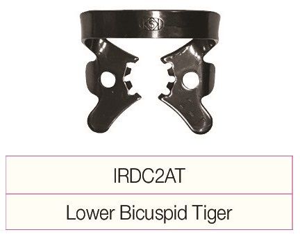 g. hartzell & son special rubber dam clamp irdc2at lower bicuspid tiger