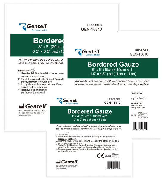 gentell bordered gauze