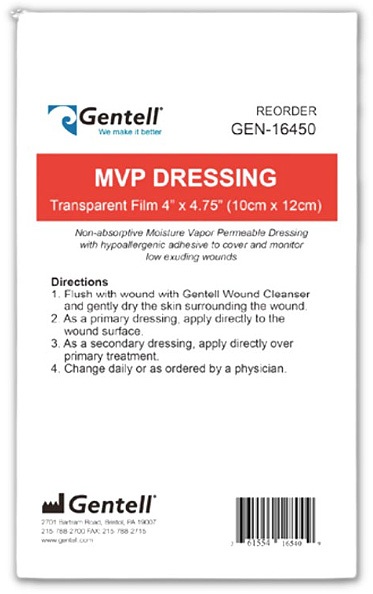 gentell mvp transparent film dressing