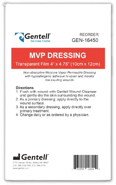 gentell mvp transparent film dressing