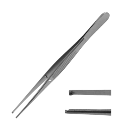 steristat sterile disposable tissue forceps with teeth stainless steel