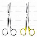 operating scissors - blunt/sharp, straight