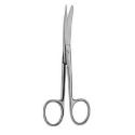 operating scissors - delicate, sharp/blunt, curved, 12 cm (4 3/4