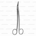 dean tonsil & vascular scissors with teeth - angled upwards, 17 cm (6 3/4")
