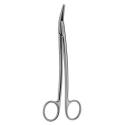 dean tonsil & vascular scissors with teeth - angled upwards, 17 cm (6 3/4")