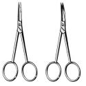 nerve dissecting scissors - sharp/sharp, 11 cm (4 1/4