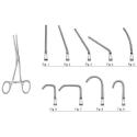 pediatric atraumatic vascular clamp - angled shaft