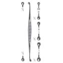 martini double ended bone curettes - 13.5 cm (5 1/4