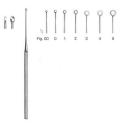 buck ear curette - 16.5 cm (6 1/2"), straight/ blunt