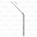 politzer screw on paracentesis needle - angled, 16.5 cm (6 1/8")