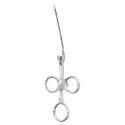 krause snare ear polypus with open tip - 16 cm (6 1/4")