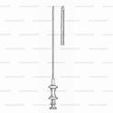lichtwitz needle with luer lock - 10 cm (3 7/8")