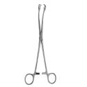 schroeder vulsellum forceps - 2 x 2 Teeth - 24 cm (9 3/8"), curved