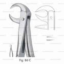 extracting forceps, figure 86c - english pattern