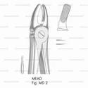 mead extracting forceps, figure md 2